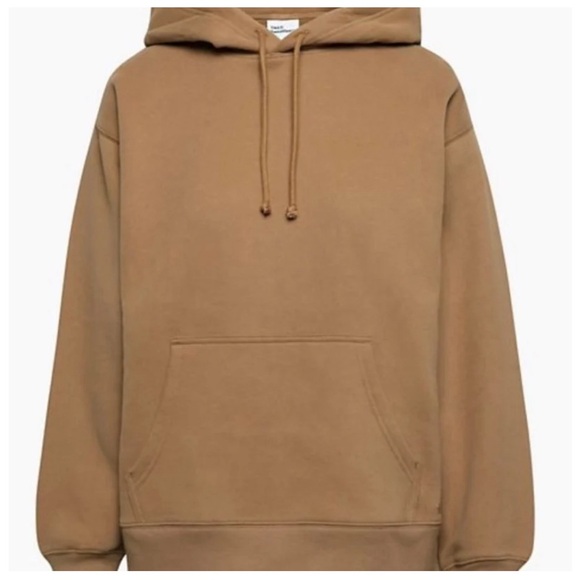 Aritzia Cozy Fleece Perfect Hoodie teddy brown size small - Picture 4 of 4